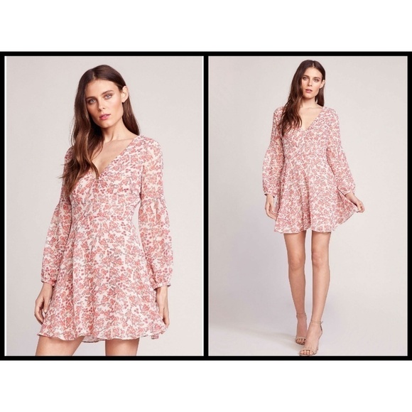 💕BB DAKOTA💕 Floral Chiffon Dress 4 NWT - Picture 5 of 8